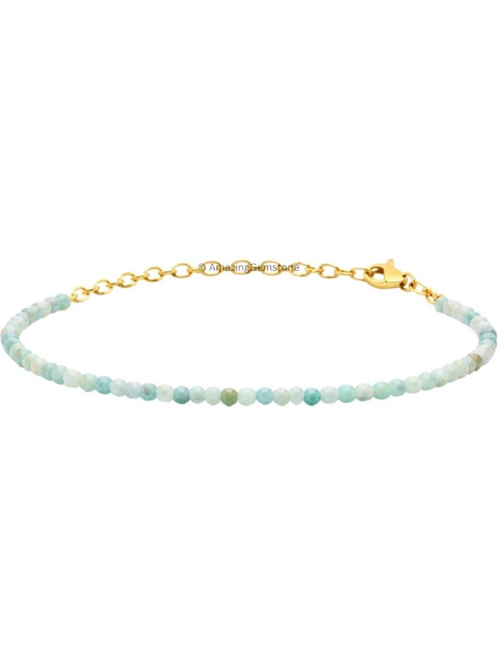 Dainty Adjustable Gemstone Crystal Bracelet - Healing Protection Gift for Women